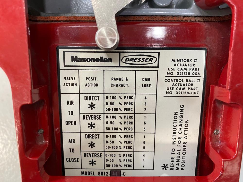 Masoneilan Dresser 8012-4C Pneumatic Valve Positioner
